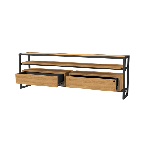 Szafka RTV-77 Drewno Lite Dąb Loft Lakier Rozmiary od 100 cm do 200 cm PREMIUM
